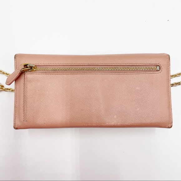 Prada Saffiano Bow Wallet on Chain - Picture 4 of 15